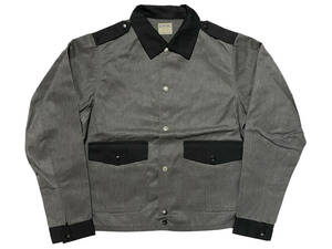 未使用品 L KOJIMA GENES 児島ジーンズ RNB-5016 POLICEMEN JACKET ポリスマン ジャケット グレー