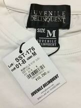 未使用品 JUVENILE DELINQUENT ジュベナイルデリンクエント 和柄ライン入りラグランTシャツ SST-176 ホワイト 白 サイズM_画像6