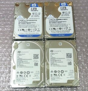 B38762 O-03097 2.5インチ 15mm HDD 2TB×2 1TB×2 計4個セット 判定正常