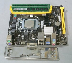 B38691 O-02071 BIOSTAR H110MHV3 + Pentium G4560 + 8GB×2 LGA1151 マザーボードセット ジャンク
