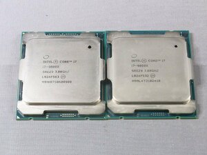 B38855 O-02273 intel Core i7-9800X LGA2066 CPU 2個セット 動作品