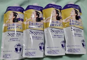 花王　Segreta　セグレタ　地肌も髪も洗えるマッサージ美容クリーム　詰め替え　285ml　4個セット　レフィル　