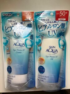 日焼け止め スキンアクア UV ジェル エッセンス ヒアルロン酸配合 顔 からだ用 SPF50+