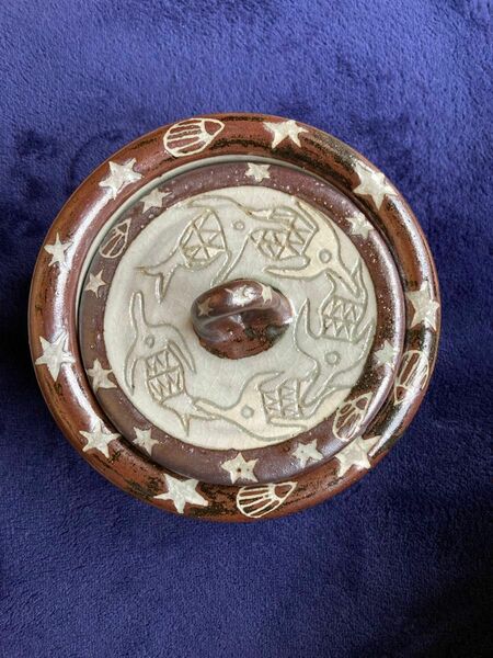 【笠間焼】多目的鉢 蓋付き ハンドメイド陶器