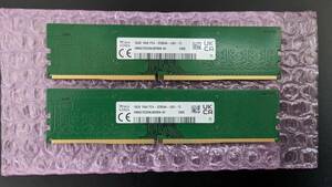 送料無料 6枚セット 合計96GB DDR4-3200 PC4-25600 16GB U-DIMM SK hynix製 デスクトップPC用メモリ