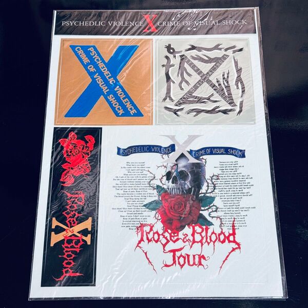 XJAPAN ROSE＆BLOOD 公式ステッカー