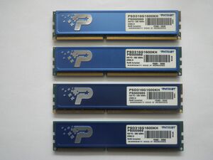 Patriot DDR3-1600 (PC3-12800) 8GB4=32GB