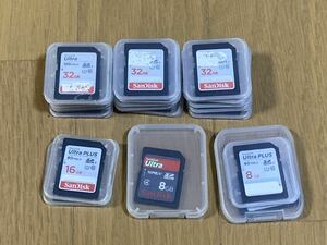 SanDisk 中古　SDカード 32GB 16GB 8GB 合計20枚