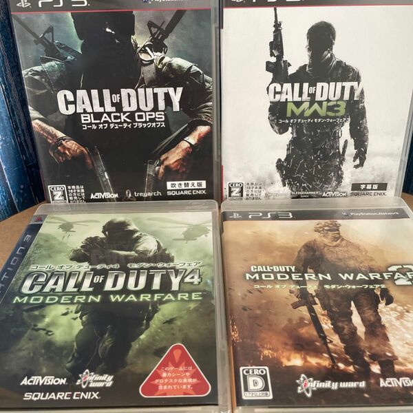 【PS3】 コール オブ デューティ モダン・ウォーフェア4・3・2 ブラックオプス　４本セット COD 