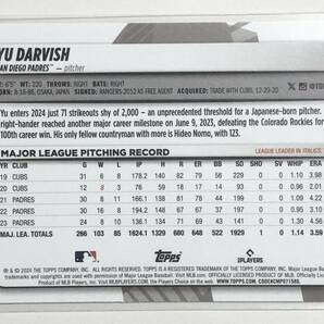 最新Yu Darvishダルビッシュ有 2024 Topps Big League #111の画像2