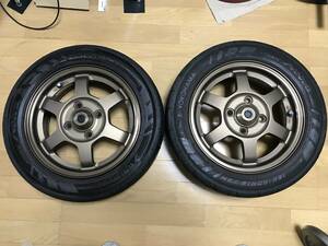 レイズ　RAYS　ボルクレーシング　TE37　インチ　PCD100　５J　＋45　２本セット