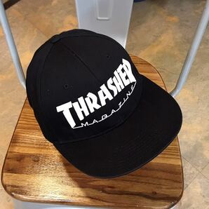 THRASHER MAGAZINE／スナップバックキャップ／ブラック／メンズフリーサイズの画像5