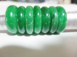 1本　MyanmarjadeGreen stone collector ring