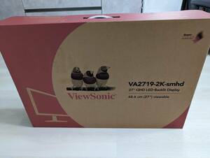 27インチ　液晶モニター　ViewSonic　VA2719-2K-SMHD-7 WQHD (2560x1440)