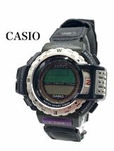 ◆極美品◆超高級◆CASIO◆カシオ◆PRO TREK ◆ブランド◆ブラック◆腕時計◆小物◆10BAR ◆PRT-40◆TRIPLE SENSOR◆ジャンク◆YP025_画像1