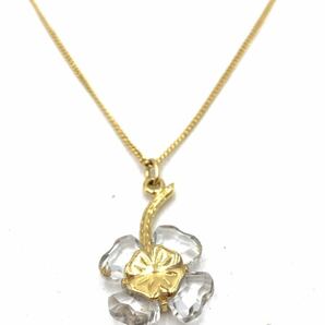 ◆超美品◆超高級◆SWAROVSKI◆スワロフスキー◆ブランド◆ゴールド◆ネックレス◆小物◆クローバー◆メンズ◆レディース◆お洒落◆YP040の画像2