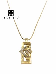 ◆超美品◆超高級◆GIVENCHY◆ジバンシー◆ブランド◆ゴールド◆ネックレス◆小物◆ラインストーン◆メンズ◆レディース◆お洒落◆YP065