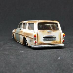 ★HW Volvo P220 Amazon Estate 改 リペイント 錆塗装 サビ ボルボ アマゾン ワゴン Ratrod wagon カスタム 改造 廃車★の画像5