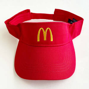 マクドナルド　サンバイザー　レッド　McDonald's　VISOR　RED オフィシャル