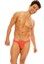 即決新品 N2N B51 NITRO X Full Back Mesh BIKINI -M- メッシュスイムブリーフ CORAL 淡い赤色　 現品表記サイズ M_画像1