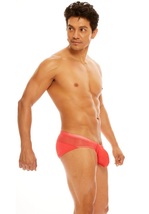 即決新品 N2N B51 NITRO X Full Back Mesh BIKINI -M- メッシュスイムブリーフ CORAL 淡い赤色　 現品表記サイズ M_画像3