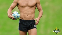 即決正規品新品 オージーバム Aussiebum RUGBY BLITZ Black -S- ラグビープロショーツ ブラック黒色ライン紺 現品表記サイズ S _画像6