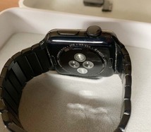 Apple Watch Series 2 38mm GPS スペースブラック ステンレススチール リンクブレスレット_画像5