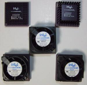 i486/Pentium OverDrive Processor×５個（ジャンク品）