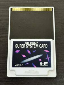 NEC PC Engine CD-ROM2 SUPER SYSTEM CARD Ver3.0 PCエンジン スーパーシステムカード HuCARD Huカード