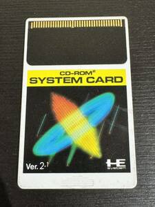 NEC PC Engine CD-ROM2 SYSTEM CARD Ver2.1 PCエンジン システムカード HuCARD Huカード