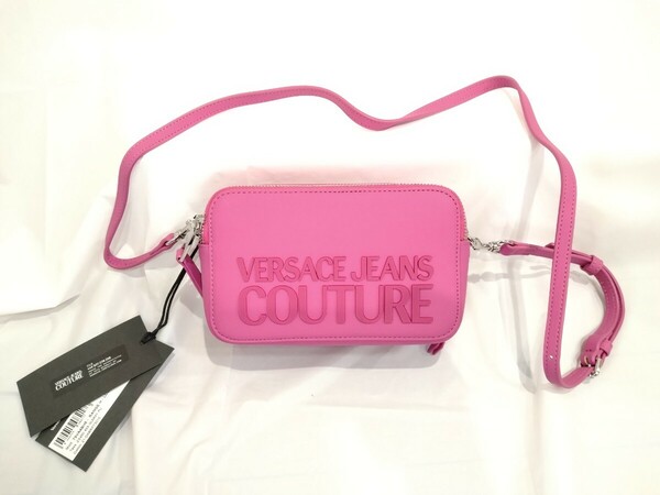 【最終セール中】 VERSACE JEANS COUTURE ヴェルサーチジーンズクチュール ショルダーバッグ ピンク系