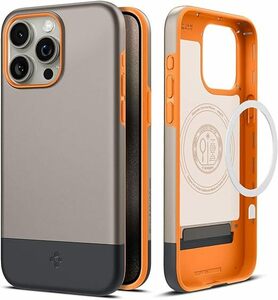 Spigen iPhone 15 Pro Max アーマー・マグフィット ACS06611 (アルファイン・ゴールド)