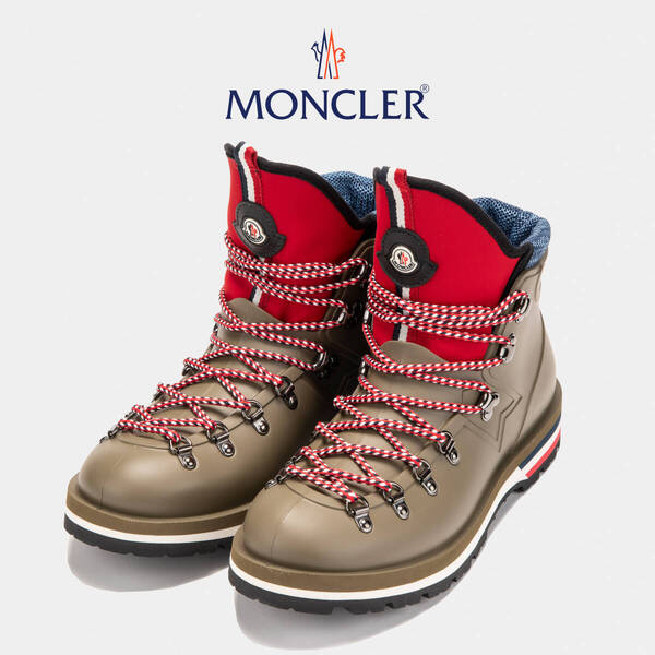 ◆新品◆モンクレール【Moncler】HENOC Scarpa インナー付きラバー製 レースアップ マウンテン・ハイキング・トレッキングブーツ JPN25cm