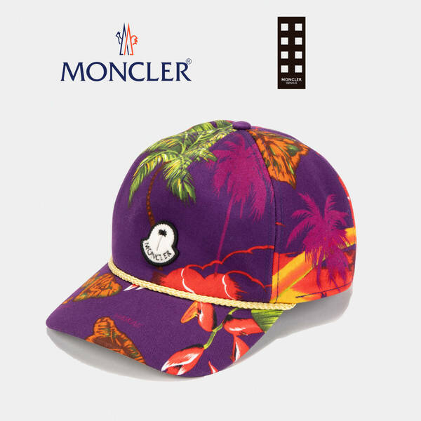 ◆新品◆モンクレール ジーニアス【Moncler Genius】BASEBALL Palm Angels パームエンジェルス Hat キャップ 帽子 トロピカル 3B00012