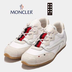 ◆新品◆モンクレール ジーニアス【Moncler Genius】Seventy Leather-Trimmed Suede and Shell Sneakers 1952 スニーカー レザー コラボ