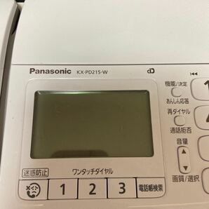 パナソニック Panasonic パーソナルファックス おたっくす KX-PD215-W 取説ファックス用紙付き 通電確認済 現状品の画像4