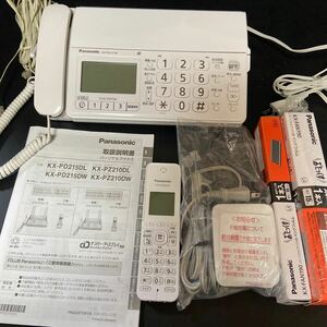 パナソニック Panasonic パーソナルファックス おたっくす KX-PD215-W 取説ファックス用紙付き　通電確認済　現状品