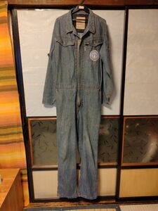 つなぎ　作業服　デニム　 オールインワン　