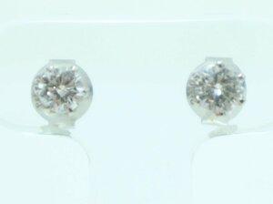 【1円スタート】 Pt900 0316 0304 刻印 石付 ピアス 総重量約1.39g 3-A071/1/60L