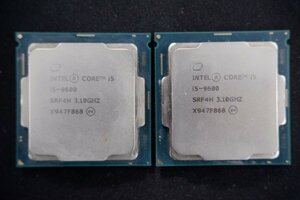 Intel Core i5-9600 3.10GHz 2点セット 6C6T 第9世代 LGA1151v2 3-B014/1/60L