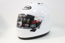 試着のみ Arai アライ RX-7X グラス白 XO(63.64CM) フルフェイス ヘルメット ホワイト 3-K053Z/1/160_画像5