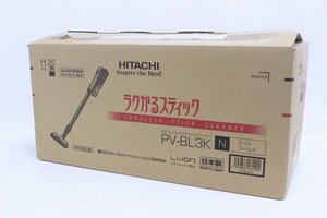 未使用保管品 HITACHI 日立 充電式掃除機 PV-BL3K コードレススティッククリーナー 2023年製 ラクかるスティック 2-L056X/1/160