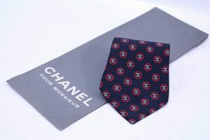 CHANEL シャネル ネクタイ 総柄 ココマーク オールド ヴィンテージ 2-M025/1/60L