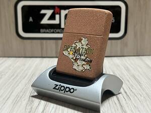 大量出品中!!【希少】未使用 2003年製 Zippo 'OPERATION Iraqi Freedom' 限定 アメリカ軍 イラク戦争 艶なし ジッポー 喫煙具 ライター