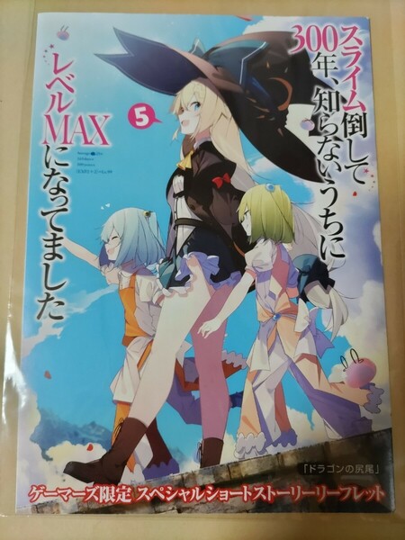 【森田季節】スライム倒して300年、知らないうちにレベルMAXになってました スペシャルショートストーリーリーフレット【5巻ゲーマーズ特典