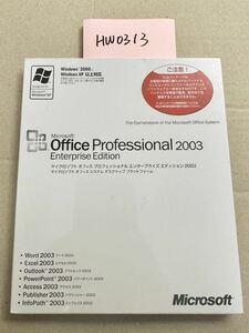 HW0313/新品未開封/正規品Microsoft Office Professional 2003 Enterprise Edition