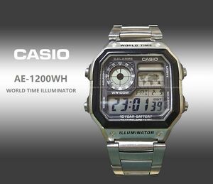 ■■ CASIO AE-1200WH WORLD TIME ILLUMINATOR カシオ ワールドタイム イルミネーター■■ 