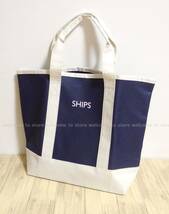 ■■【新品・未使用品】SHIPSシップス・紺×白トートバッグ カートバッグ ラウンドバック ゴルフ■■_画像1