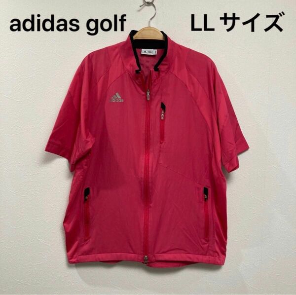 アディダスゴルフ　半袖ブルゾン　LLサイズ　ゴルフウェア　メンズ　adidas golf