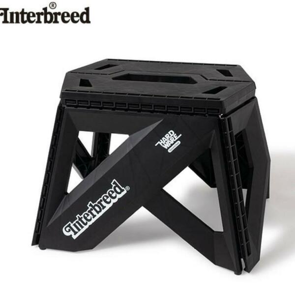 新品 INTERBREED LOGO STOOL スツール 折り畳みチェア イス キャンプ　椅子　インターブリード